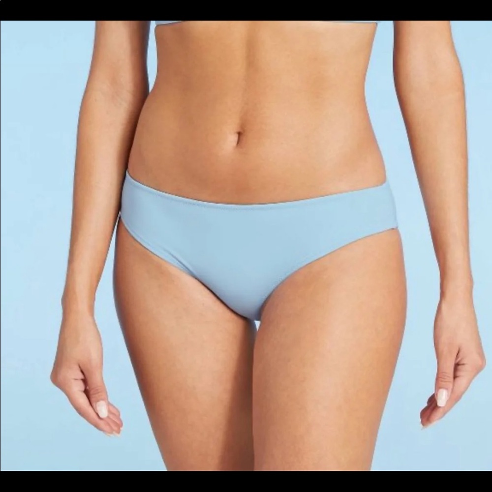 NWT Women's Hipster Bikini Bottom Shade & Shore Blue Small S